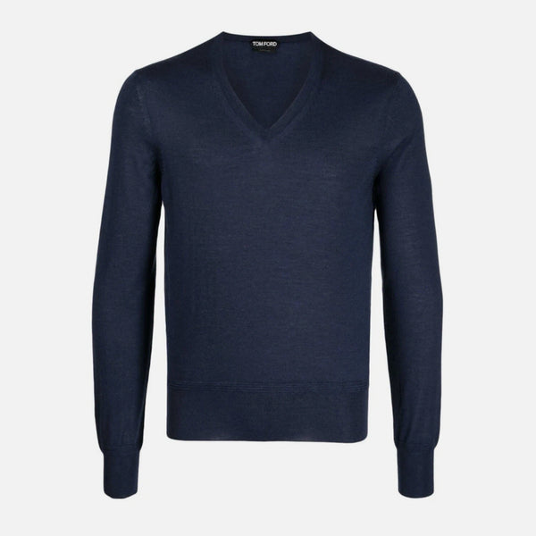 [BUNJANG] Tom Ford Cashmere Silk V-Neck Knit Sweater / 톰포드 tom ford 캐시미어 실크 브이넥 니트 103