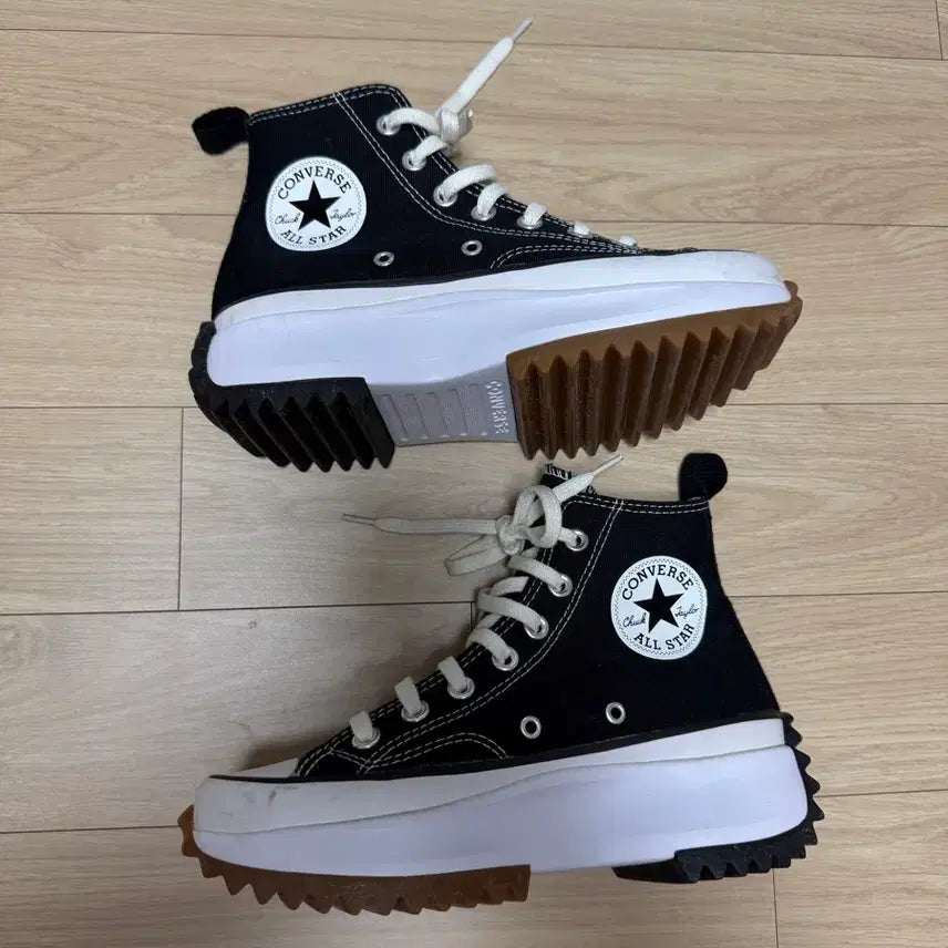[BUNJANG] Converse Run Star Hike Black Sneakers / 컨버스 런스타하이크 블랙 225