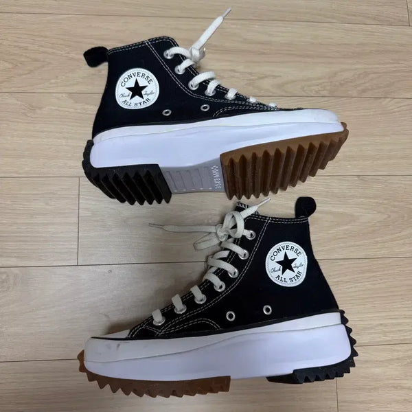 [BUNJANG] Converse Run Star Hike Black Sneakers / 컨버스 런스타하이크 블랙 225