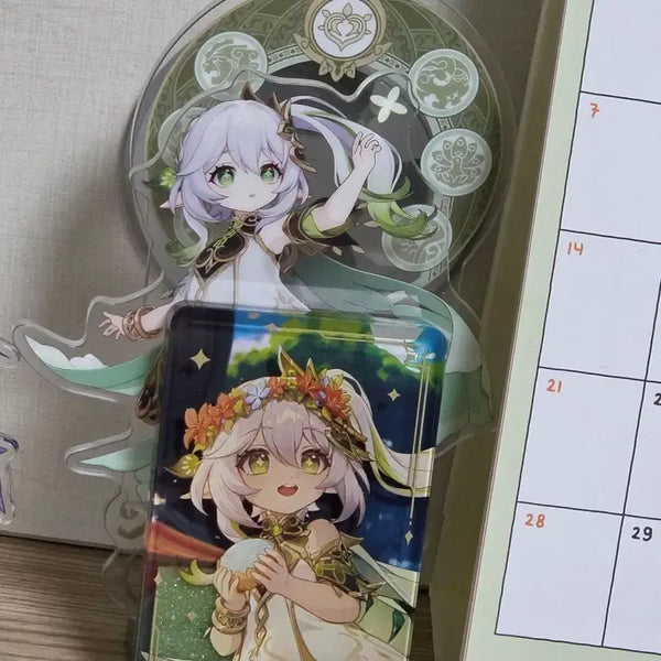 [BUNJANG] Genshin Impact Kusanali Nahida Acrylic Standee & Collectible Stand Set / 일괄)) 공식 원신 나히다 아크릴 스탠드&코롯타