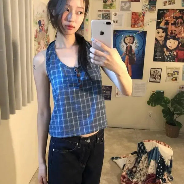 [BUNJANG] Bow Archive Halter Sleeveless Top / 보우아카이브 홀터 슬리브리스 나시