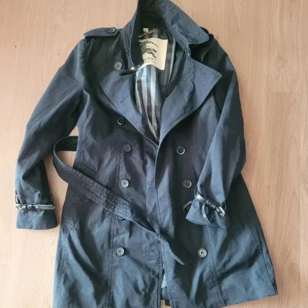 [BUNJANG] Burberry Black Trench Coat Size S / 버버리 블랙 트렌치 코트 s 사이즈