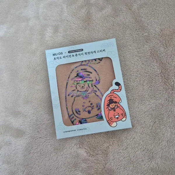 [BUNJANG] Muz x Kakao Friends Natural Mother-of-Pearl Sticker (Hojakdo) Sealed / 뮷즈 카카오프렌즈 천연자개스티커(호작도) 미개봉