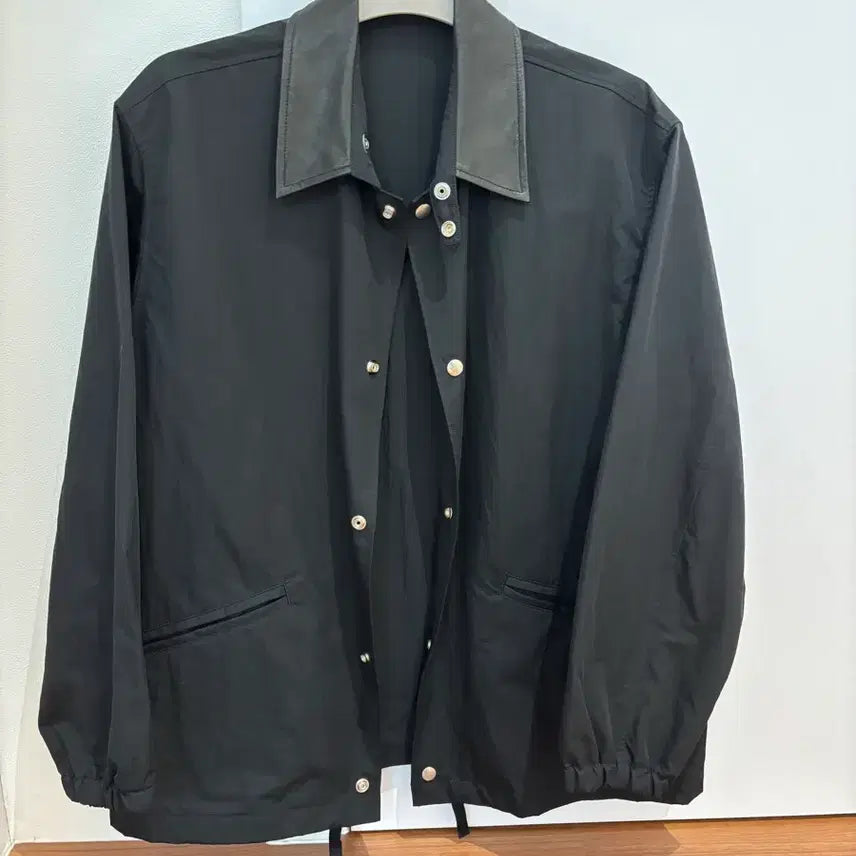 [BUNJANG] Kaptain Sunshine Cotton Nylon Coach Jacket Black / 캡틴선샤인 코튼 나일론 코치 자켓 블랙 3