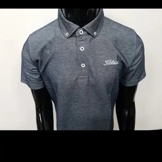 [BUNJANG] Titleist Golf Wear 95 Size Charcoal Grey Spandex Polo Shirt / 골프 95 진그레이 스판 카라티