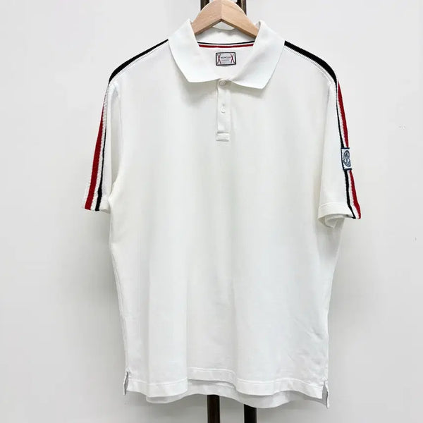 [BUNJANG] Moncler Gamma Bleu PK Collar T-Shirt White XL / [XL]몽클레어 감마블루 pk 카라티