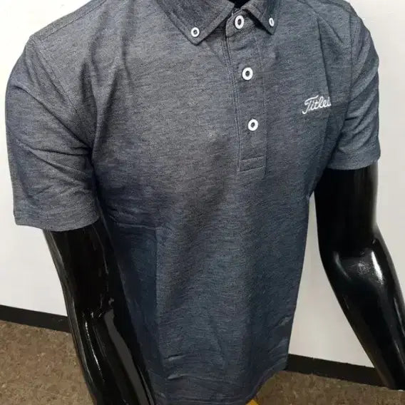 [BUNJANG] Golf Grey Spandex Polo T-Shirt (Size 95) / 골프 95 그레이 스판 카라티