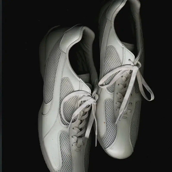 [BUNJANG] Yase Spider Leather Sneakers White 250 / 야세 스파이더 레더 스니커즈 화이트 250