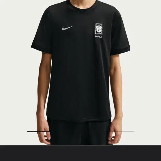 [BUNJANG] Nike PEACEMINUSONE Collaboration Short Sleeve Soccer Top - Black / 나이키 피스마이너스원 콜라보 반팔 축구 탑 블랙