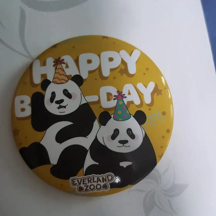 [BUNJANG] Everland Ruihui Birthday Can Badge / 에버랜드 루이후이  생일 캔뱃지