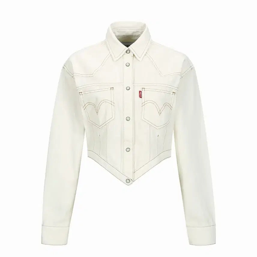 [BUNJANG] Andersson Bell x Levi's Women's Cinched Blouse Ecru Jacket / 앤더슨벨 리바이스 우먼 신치드 블라우스 에크루 자켓