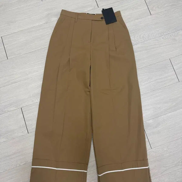 [BUNJANG] ENOR Camel Wide Slacks / ENOR 카멜 와이드 슬랙스