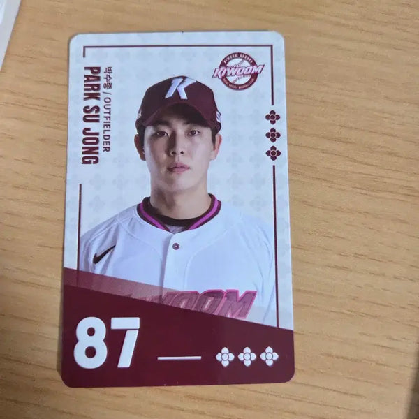 [BUNJANG] Kiwoom Heroes Bak Soo-jong KBO Baseball Card / KBO 팔도비빔면 키움히어로즈 박수종 카드