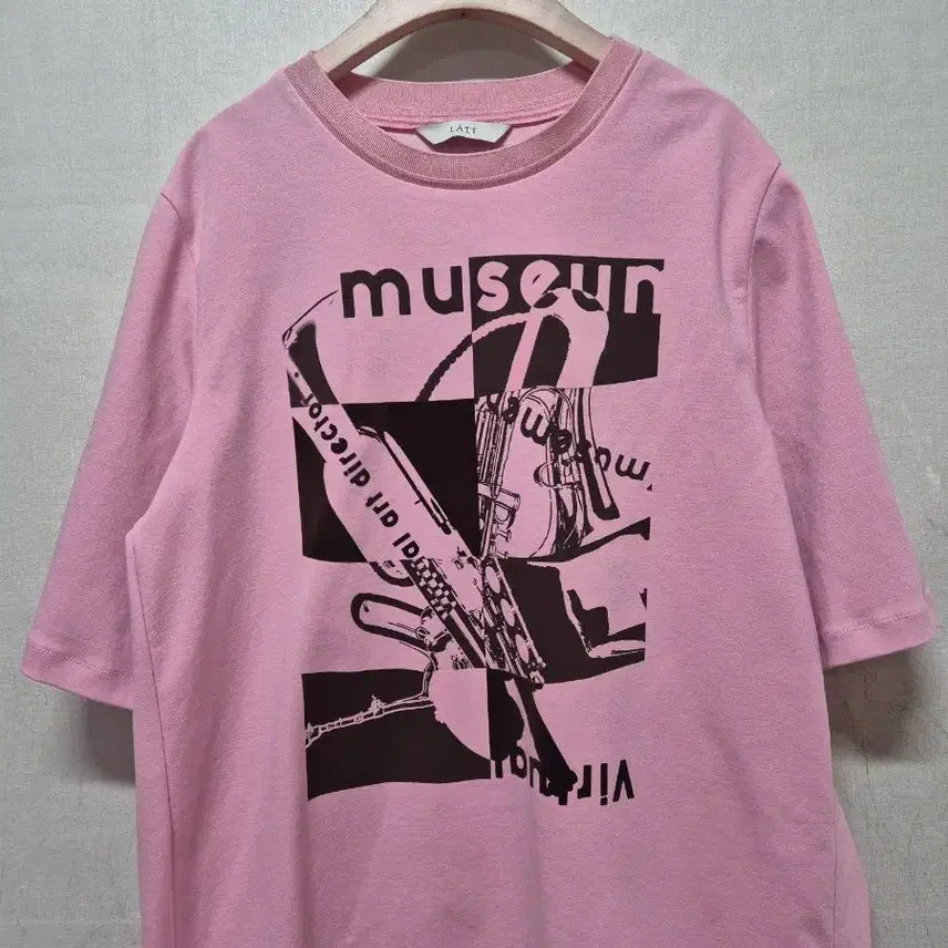[BUNJANG] Hansem TATT Pink Short Sleeve T-Shirt M / 한섬 TATT 핑크 반팔 티셔츠