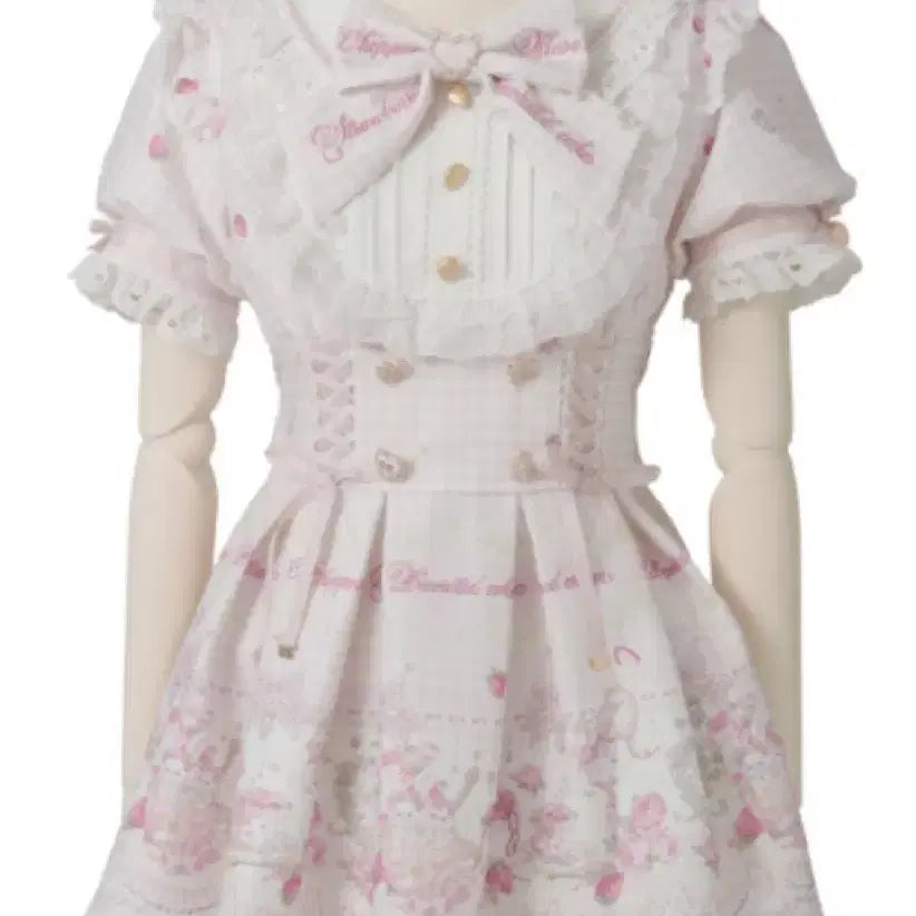 [BUNJANG] Lizlisa Sweet Gingham Tea Room Setup Pink / Lizlisa 리즈리사 스위트 깅엄 티룸 셋업 핑크