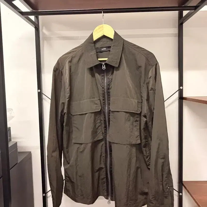 [BUNJANG] ILCORSO Chemical Fiber Two-Pocket Shacket Size 105 / ILCORSO 화섬섬유 투포켓 셔켓 105size