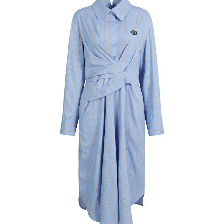 [BUNJANG] Lucky Chouette 23SS Stripe Shirt Dress / 럭키슈에뜨 23ss 스트라이프 셔츠 원피스