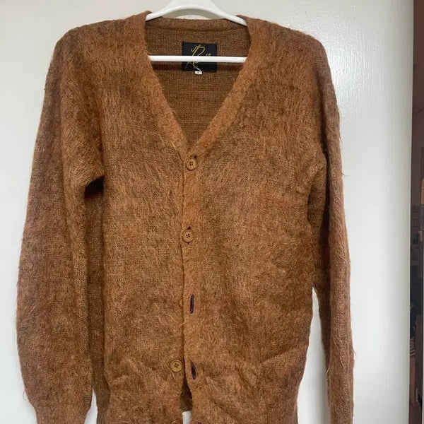 [BUNJANG] Needles Mohair Cardigan Brown S / 니들스 모헤어가디건 s