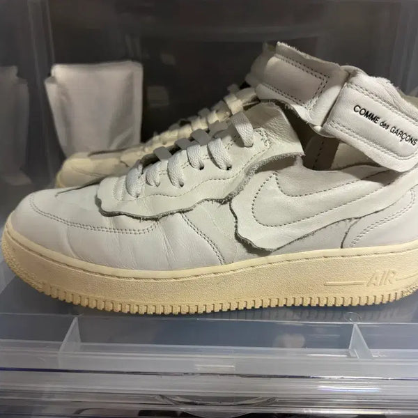 [BUNJANG] Nike x Comme des Garçons Homme Plus Air Force 1 Mid White / 나이키 x 꼼데가르송 옴므 플러스 에어포스 미드 화이트