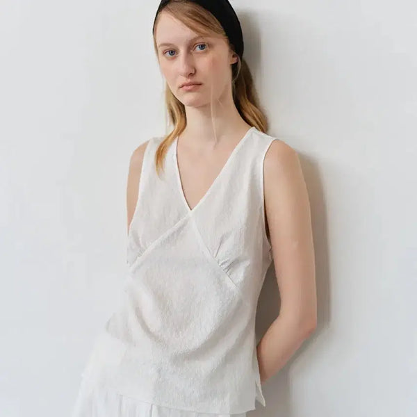[BUNJANG] The Ray Sleeveless Blouse / 더라이 슬리브리스 블라우스
