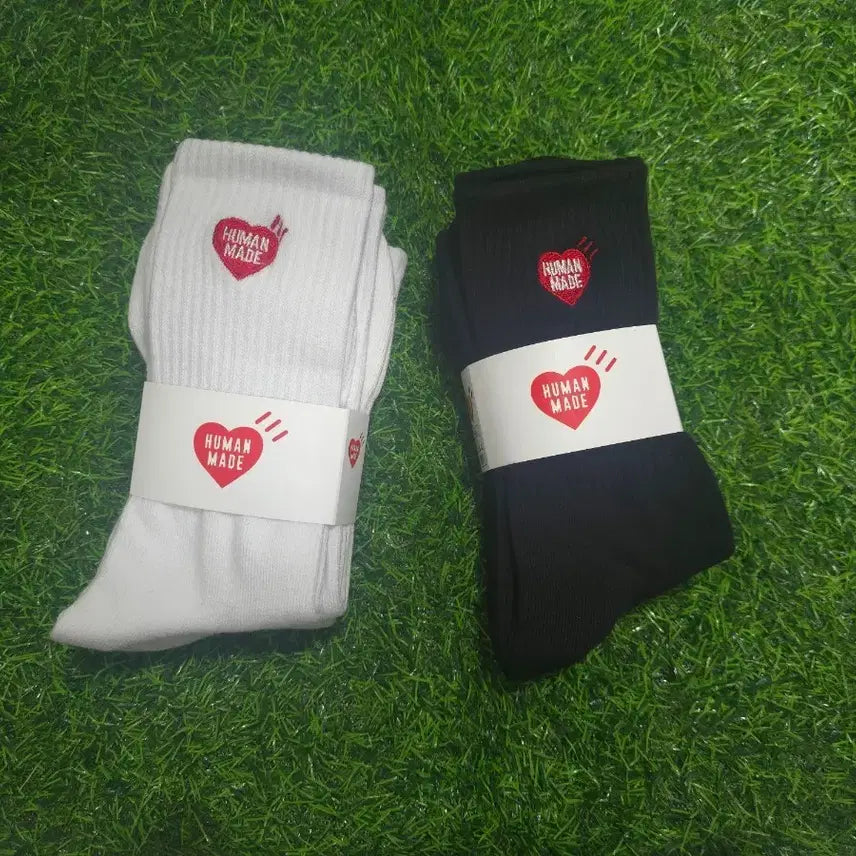 [BUNJANG] Human Made Socks White/Black Set / 휴먼메이드 양말 화이트/블랙