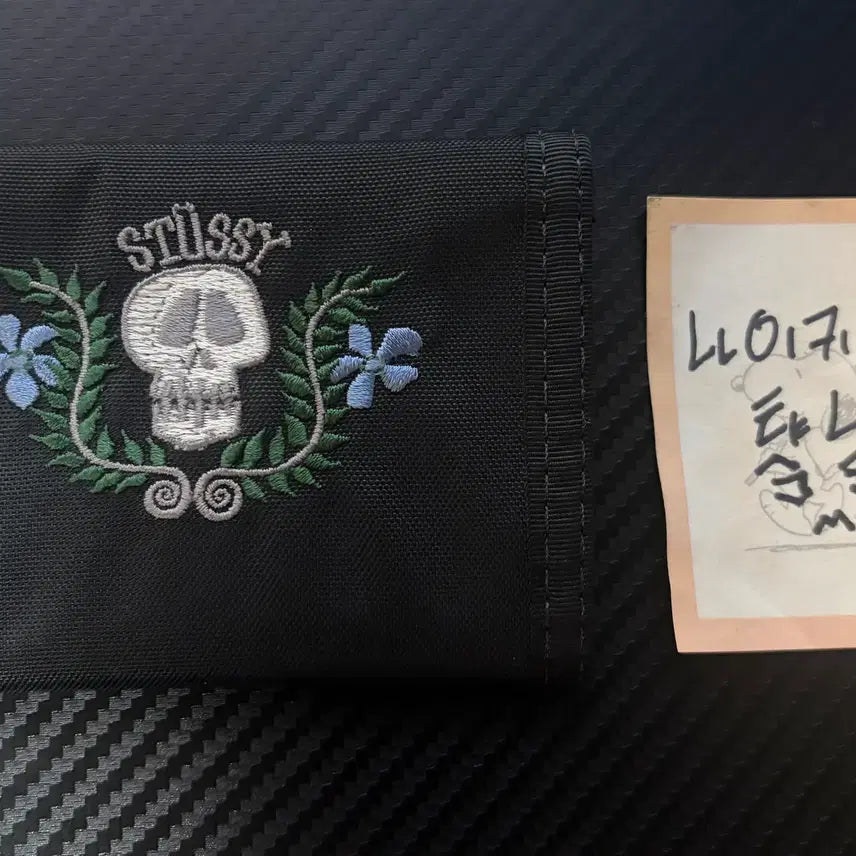 [BUNJANG] Stussy Embroidered Nylon Wallet / [OS] 올드스쿨 스투시 자수 나일론 반지갑