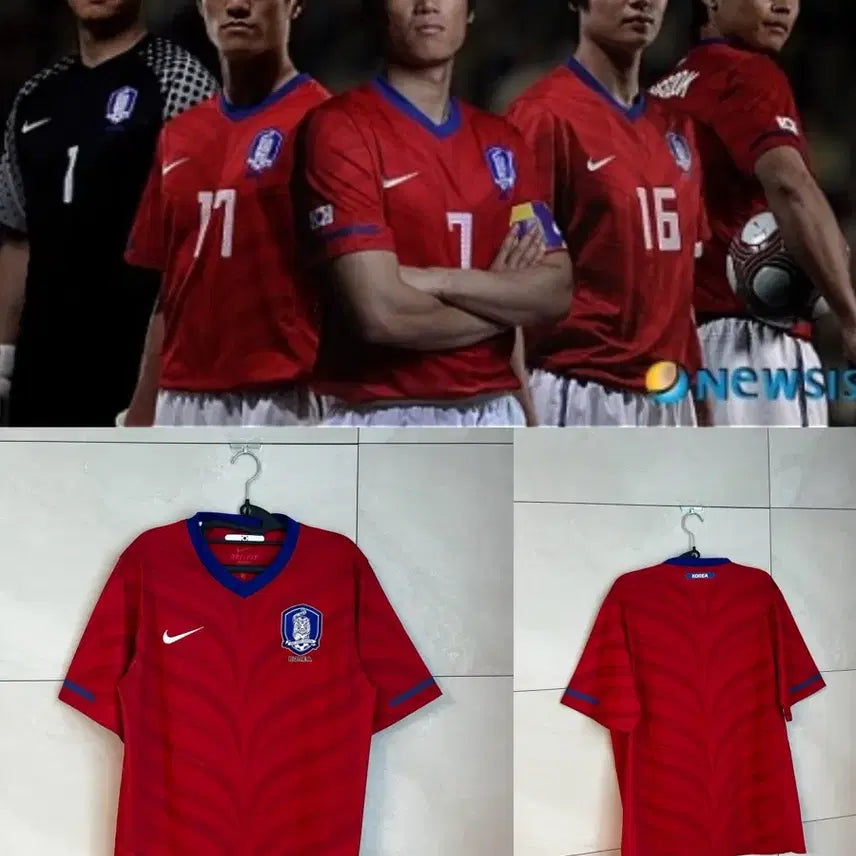 [BUNJANG] Nike 2010-2012 South Africa World Cup South Korea National Football Team Jersey [100] / 나이키 10-12 남아공 월드컵 대한민국 축구 국대 유니폼 [100]