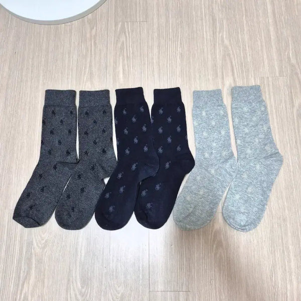 [BUNJANG] Polo Ralph Lauren Men's 3-Pair Sock Set / 폴로 랄프로렌 남성용 양말 3set