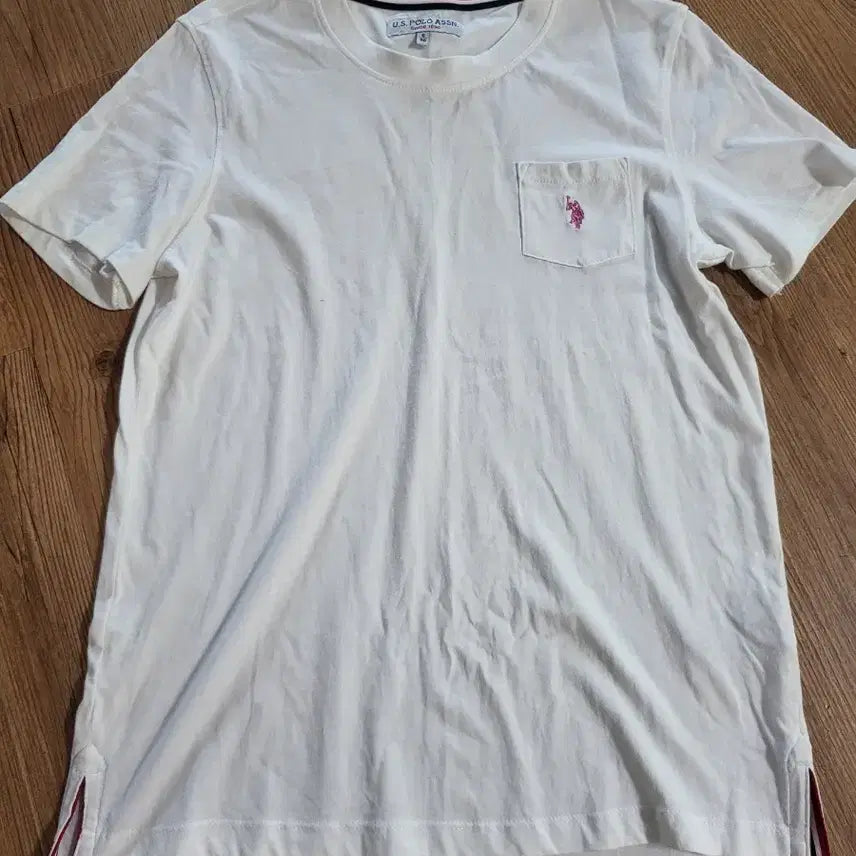 [BUNJANG] U.S. POLO ASSN. White Short-Sleeve T-Shirt with Horse Logo / U.S. POLO ASSN. 흰색 반팔 티셔츠 새제품 백화점정품
