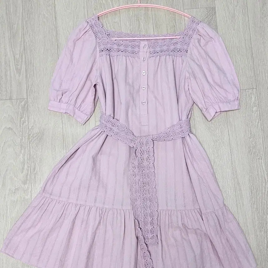 [BUNJANG] Milk Cocoa Amelie Dress Light Plum S / 밀크코코아 아멜리 원피스 44 55