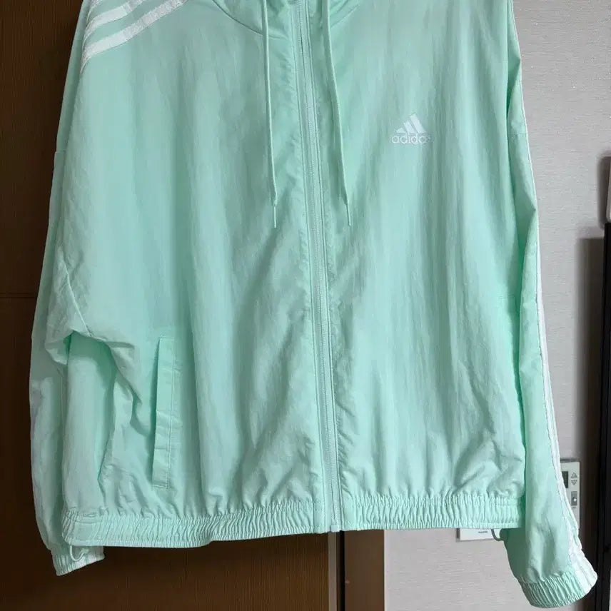 [BUNJANG] Adidas Windbreaker Jacket Mint S / 아디다스 바람막이 자켓 민트 S_새상품