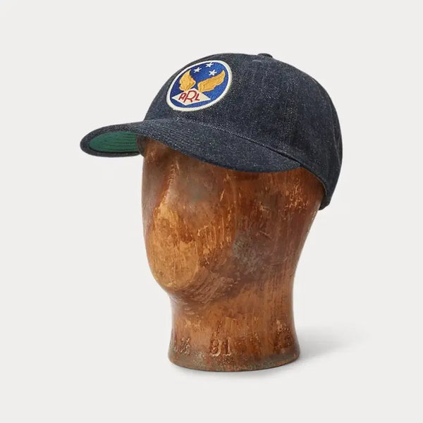 [BUNJANG] RRL Garment Dyed Twill Ball Cap Indigo / RRL 더블알엘 가먼트 다잉 트윌 볼캡 인디고