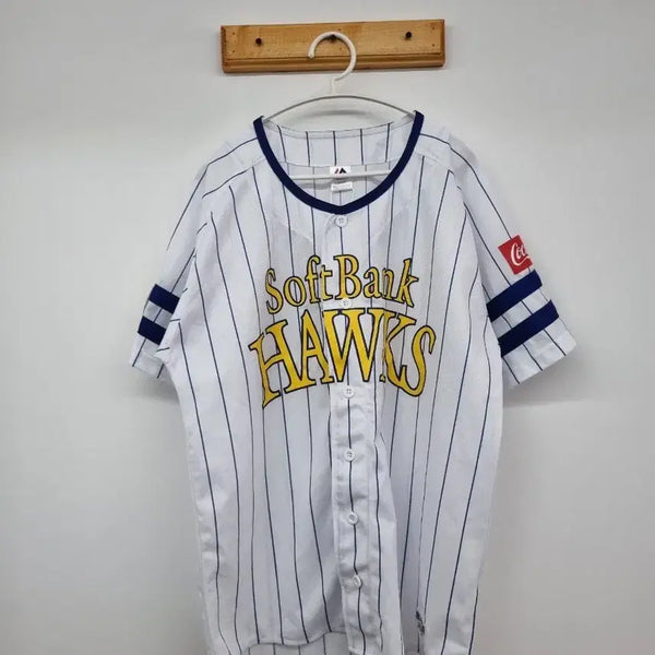 [BUNJANG] Majestic SoftBank Hawks Baseball Jersey L / 마제스틱 소프트뱅크 호크스 야구 유니폼