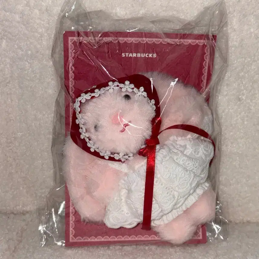 [BUNJANG] Starbucks Love Bunny Scrunchie Keychain / 스타벅스 러브 바니 슈슈 키체인 미개봉