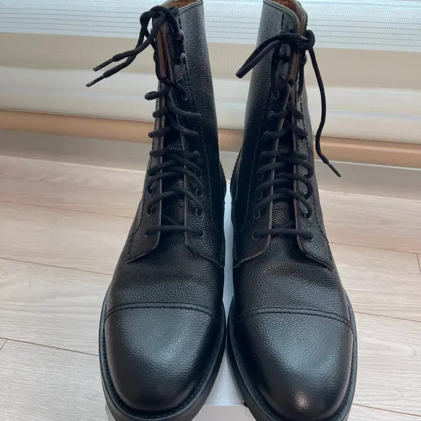 [BUNJANG] The Kooples Grain Leather 8-Hole Cap Toe Boots / 더 쿠플스(The Kooples) 그레인 레더 8홀 캡토 부츠 42(270)