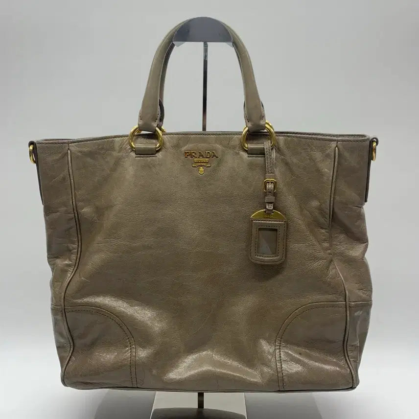 [BUNJANG] Prada Vitello Shine 2-way Bag Beige BN2323 / 267002849 프라다 비텔로 샤인 2way백 베이지 BN2323