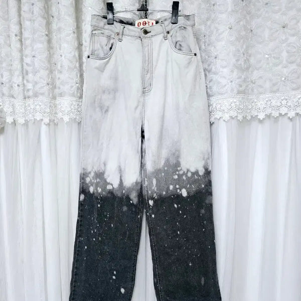 [BUNJANG] Washed Wide Denim Pants / 워싱와이드 데님펜츠