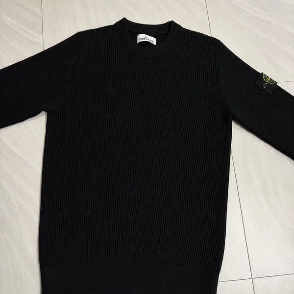 [BUNJANG] Stone Island Knit Sweater Black / 스톤아일랜드 니트 블랙