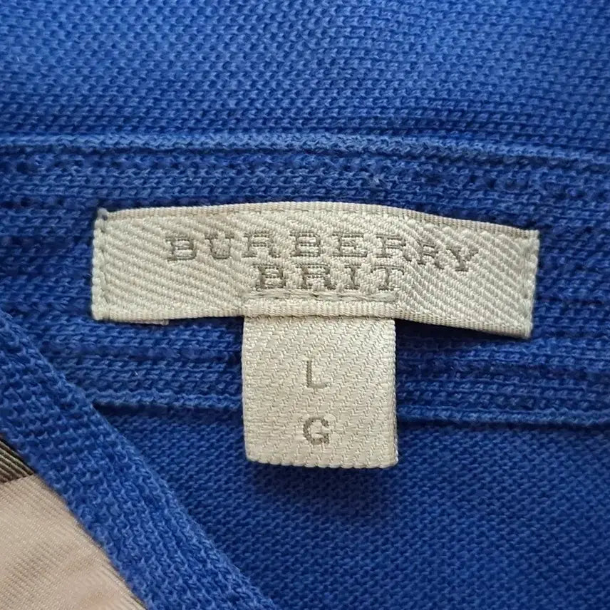 [BUNJANG] Burberry Golf Luxury Short Sleeve Polo T-Shirt Blue L / (가격포기) 버버리 골프 럭셔리 반팔 카라 티셔츠 100