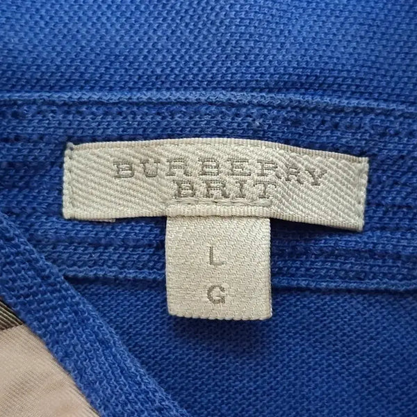 [BUNJANG] Burberry Golf Luxury Short Sleeve Polo T-Shirt Blue L / (가격포기) 버버리 골프 럭셔리 반팔 카라 티셔츠 100