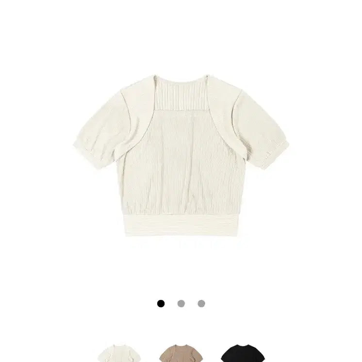 [BUNJANG] Yuje Bolero Half Top Ivory / Yuje 유제 BOLERO HALF TOP 볼레로 하프 탑 아이보리