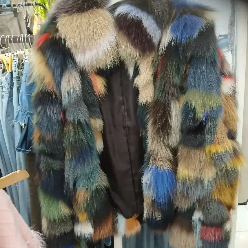 [BUNJANG] Real Fox Fur Coat / 리얼폭스코트