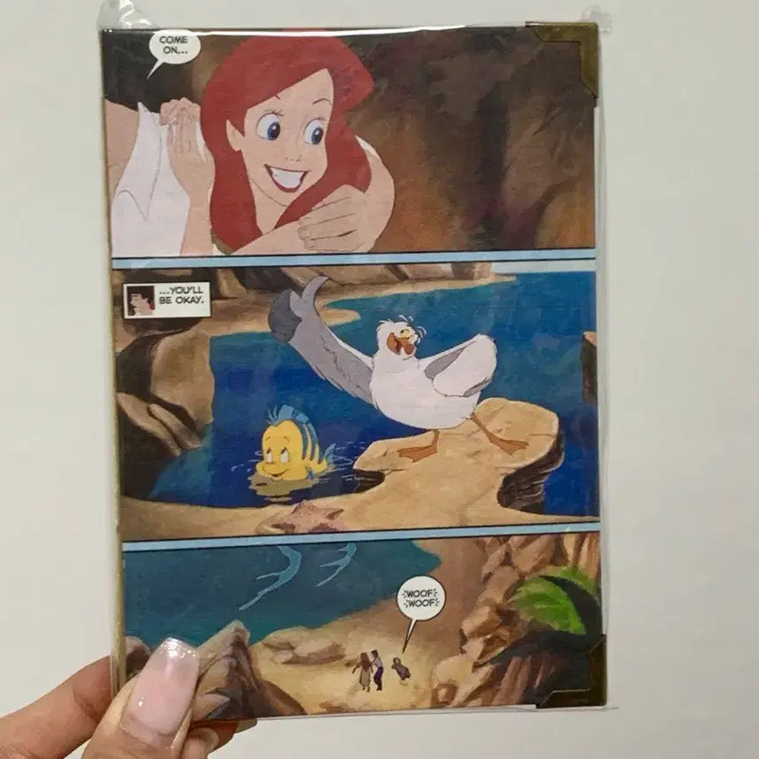 [BUNJANG] Disney The Little Mermaid Ariel Flounder Scuttle Diary Blank Notebook Bookbinding / 디즈니 인어공주 에리얼 플라운더 스커틀 다이어리 무지 노트 북바인딩