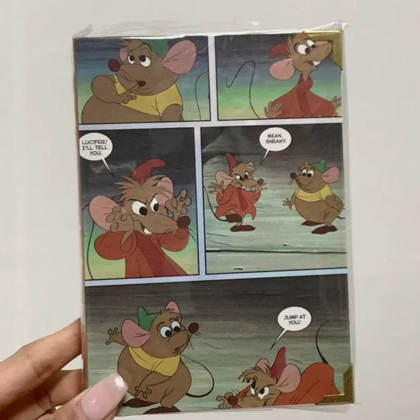 [BUNJANG] Disney Cinderella Jaq Gus "The Mice" Handmade Notebook / 디즈니 신데렐라 자크 거스 다이어리 무지 노트 북바인딩