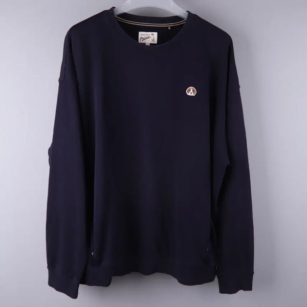 [BUNJANG] Hazzys Navy Pointerface Wappen Pocket Sweatshirt (110) / 헤지스 네이비 포인터페이스 와펜 포켓 맨투맨 (110) 5206