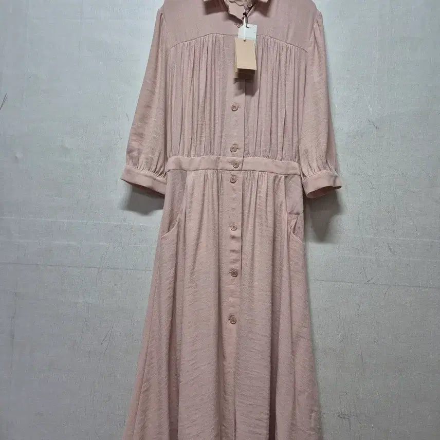 [BUNJANG] Sessun Shirred Shirt Dress / sessun 셔츠형 셔링원피스(새상품)