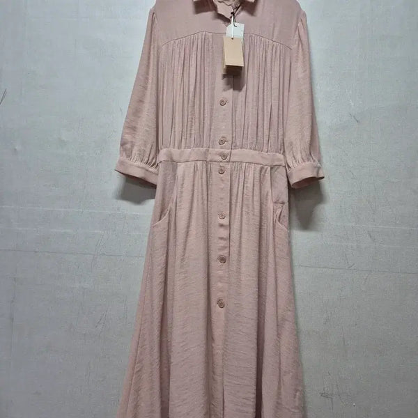 [BUNJANG] Sessun Shirred Shirt Dress / sessun 셔츠형 셔링원피스(새상품)