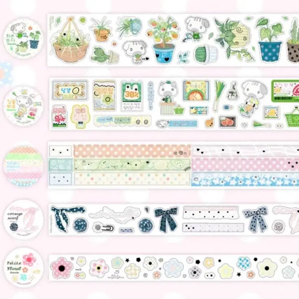 [BUNJANG] Kimmoyanggun Romantic Cafe Kiss Cut Sticker Set (Bundle) / 김모양군 낭만다방 키스컷 6종 일괄로 마테띵 합니다!(원가띵)