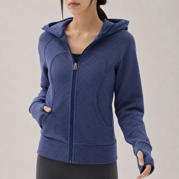 [BUNJANG] Lululemon Scuba Micro Stripe Full Zip Hoodie / 룰루레몬 스쿠바 후디 마이크로스트라이프 풀집업 66