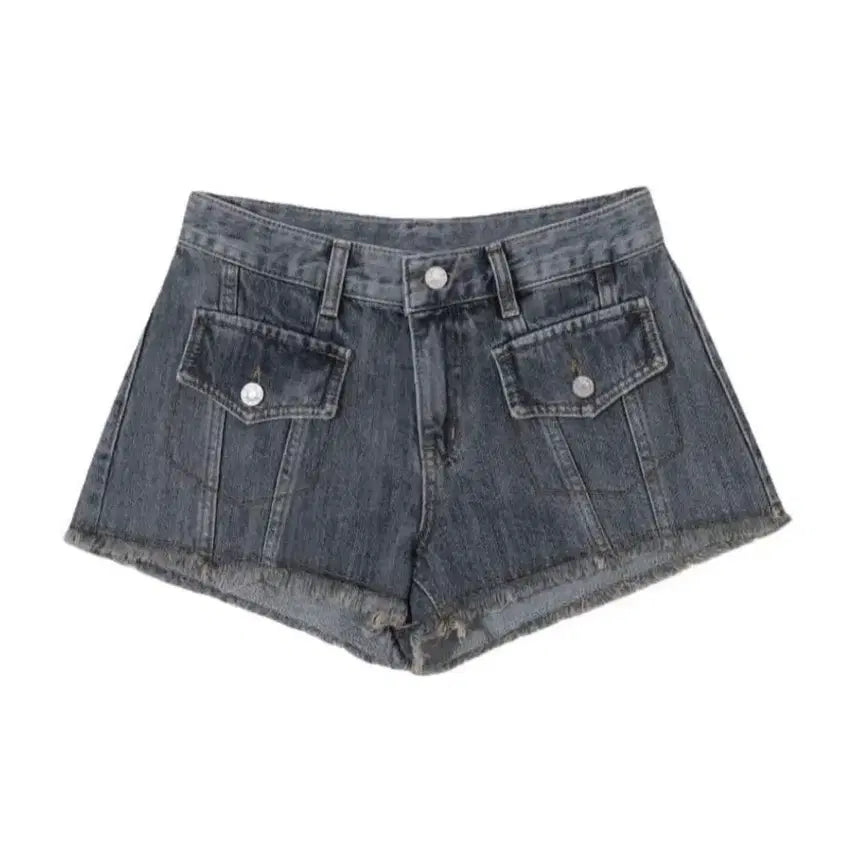 [BUNJANG] Bohemian Seoul Western Pocket Denim Shorts - Blue (Size S) / 새상품/택O [보헤미안서울] 웨스턴 포켓 쇼츠 블루
